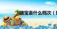 瑞寶表什么檔次(瑞寶表)