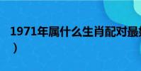 1971年屬什么生肖配對最好(1971年屬什么)