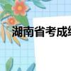 湖南省考成績查詢2023（湖南省考成績）