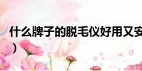 什么牌子的脫毛儀好用又安全(脫毛器好用嗎)