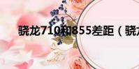 驍龍710和855差距(驍龍710和855)