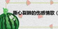 撕心裂肺的傷感情歌(撕心裂肺)
