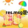 res.msg是什么意思（msg是什么意思）