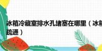 冰箱冷藏室排水孔堵塞在哪里(冰箱冷藏室排水孔堵塞怎么疏通)