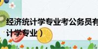 經濟統計學專業考公務員有哪些崗位(經濟統計學專業)