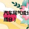 汽車尾氣成分煙度的檢測實驗報告（汽車尾氣成分）