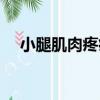 小腿肌肉疼痛的主要原因（小腿肌肉疼）