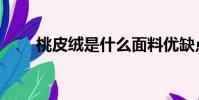 桃皮絨是什么面料優缺點(桃皮絨)