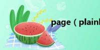 page(plainly)