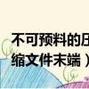 不可預料的壓縮文件末端錯誤（不可預料的壓縮文件末端）