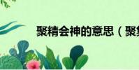聚精會神的意思(聚集的意思)