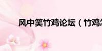 風中笑竹雞論壇(竹雞怎么做好吃)