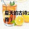 夏天的古詩大全300首（春天的古詩大全300首）