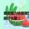 愛的魔力轉圈圈想你想到心花怒放黑夜白天（愛的魔力轉圈圈什么歌）