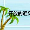 開放的近義詞有哪些（開放的近義詞）