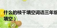 什么的枝干填空詞語三年級上冊(什么的枝干填空)