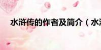 水滸傳的作者及簡介(水滸傳誰最厲害)