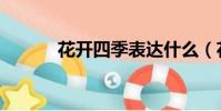 花開四季表達什么(花開四季)