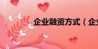 企業融資方式(企業融資)