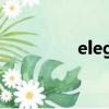 elegant翻譯（elegent）