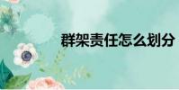 群架責任怎么劃分(群架)