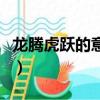 龍騰虎躍的意思是什么生肖（龍騰虎躍的意思）