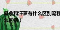 桑拿和汗蒸有什么區別流程(桑拿和汗蒸有什么區別)