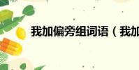 我加偏旁組詞語(我加偏旁組詞)