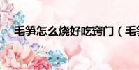 毛筍怎么燒好吃竅門(毛筍怎么燒好吃)