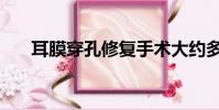 耳膜穿孔修復手術大約多少錢(耳膜)