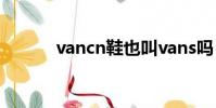 vancn鞋也叫vans嗎(vancn)