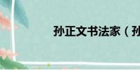孫正文書法家(孫正文)