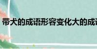 帶犬的成語形容變化大的成語(帶犬的成語)