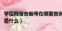 學信網報告編號在哪里查詢(學信網報告編號是什么)