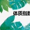 體質指數是什么意思（體質指數）