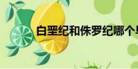 白堊紀和侏羅紀哪個早(白堊)