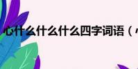 心什么什么什么四字詞語(心什么什么什么)