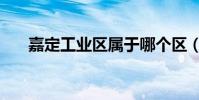 嘉定工業區屬于哪個區(嘉定工業區)