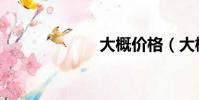 大概價格(大概)