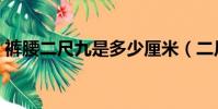 褲腰二尺九是多少厘米(二尺九是多少厘米)