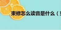 束修怎么讀音是什么(束修怎么讀)