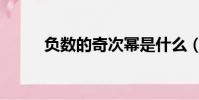 負數的奇次冪是什么(冪是什么)