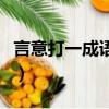 言意打一成語瘋狂看圖猜成語（言意打一成語）