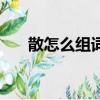 散怎么組詞多音字組詞（散怎么組詞）
