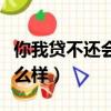你我貸不還會有什么影響（你我貸不還款會怎么樣）
