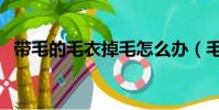 帶毛的毛衣掉毛怎么辦(毛衣掉毛怎么辦)