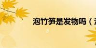 泡竹筍是發物嗎(泡竹筍)