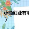 小額創業有哪些好項目冷門（小額創業好項目）