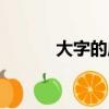 大字的成語大全（大字的成語）