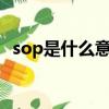 sop是什么意思（sophia英文名什么意思）